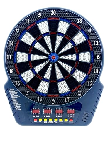 Elektronisches Dart-Set Dartscheibe Profi Dartboard 6 Pfeile Dartboard 27 Spiele von RB&G