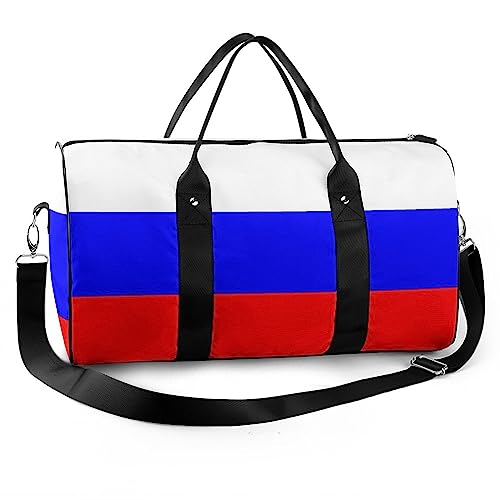 RBAZYFXUJ Reisetasche, Siamesische Thai Katze Mandala Reise Handtasche Handgepäck Tasche für Männer Frauen, Russische Flagge, Einheitsgröße von RBAZYFXUJ