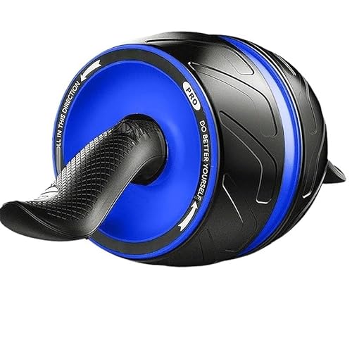 Bauch-Rollrad, Bauch-Trainingsgerät for Bauch- und Rumpfkrafttraining, Heim-Fitness-Fitnessgerät for Bauch-Training (Color : Blue) von RC-BKKXXEAV