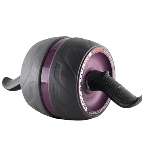 Bauch-Rollrad, Bauch-Trainingsgerät for Bauch- und Rumpfkrafttraining, Heim-Fitness-Fitnessgerät for Bauch-Training (Color : Purple) von RC-BKKXXEAV