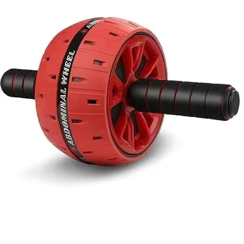 Bauch-Rollrad, Bauch-Trainingsgerät for Bauch- und Rumpfkrafttraining, Heim-Fitness-Fitnessgerät for Bauch-Training (Color : Red) von RC-BKKXXEAV