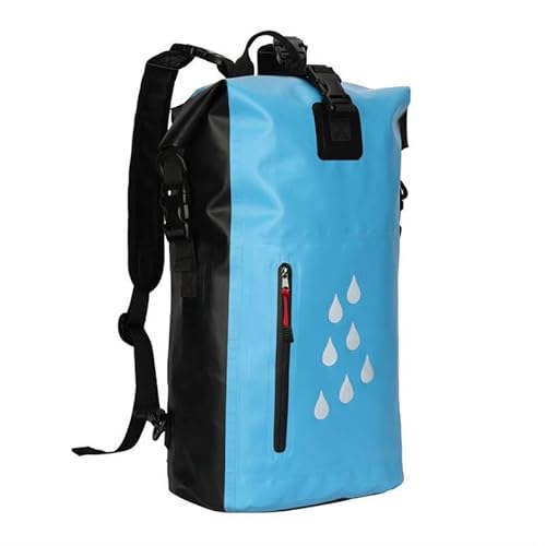 RC-BKKXXEAV Dry Bag Multifunktionale wasserdichte Reisetasche 25L for Kajakfahren, Bootfahren, Angeln, Rafting, Schwimmen und Camping(Color:Blue) von RC-BKKXXEAV