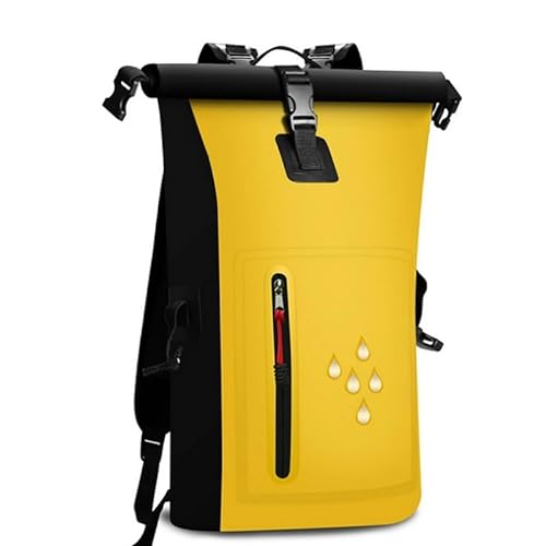 RC-BKKXXEAV Dry Bag Multifunktionale wasserdichte Reisetasche 25L for Kajakfahren, Bootfahren, Angeln, Rafting, Schwimmen und Camping(Color:Yellow) von RC-BKKXXEAV