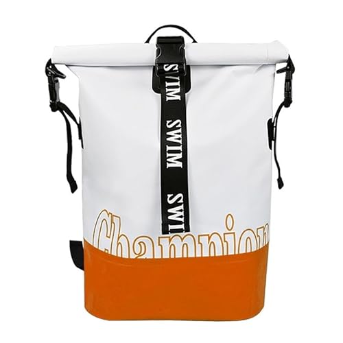 RC-BKKXXEAV Dry Bag Rucksack 20L Dry Bags Wasserdichter Rucksack for Männer, geeignet for Kajakfahren, Schwimmen, Wandern, Bergsteigen, Rafting, Reisen und Camping(Color:Orange) von RC-BKKXXEAV