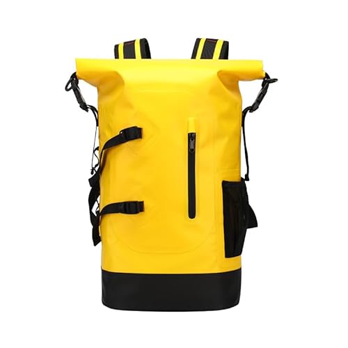 RC-BKKXXEAV Dry Bag Rucksack 25L Dry Bags Wasserdichter Rucksack for Männer, geeignet for Kajakfahren, Schwimmen, Wandern, Bergsteigen, Rafting, Reisen und Camping(Color:Yellow) von RC-BKKXXEAV