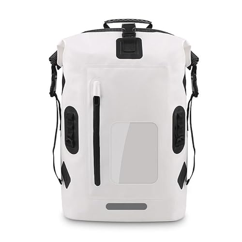 RC-BKKXXEAV Dry Bag Rucksack 30L Dry Bags Wasserdichter Rucksack for Männer, geeignet for Kajakfahren, Schwimmen, Rafting, Reisen und Camping(Color:White) von RC-BKKXXEAV