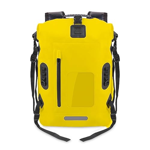RC-BKKXXEAV Dry Bag Rucksack 30L Dry Bags Wasserdichter Rucksack for Männer, geeignet for Kajakfahren, Schwimmen, Rafting, Reisen und Camping(Color:Yellow) von RC-BKKXXEAV
