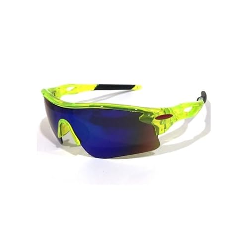 RC-BKKXXEAV Fahrradbrille, TR90 Sport-Sonnenbrille, UV-Schutz Damen, Herren, Laufen, Mountainbike, Radfahren, Golf, Angeln(Color:Green frame) von RC-BKKXXEAV