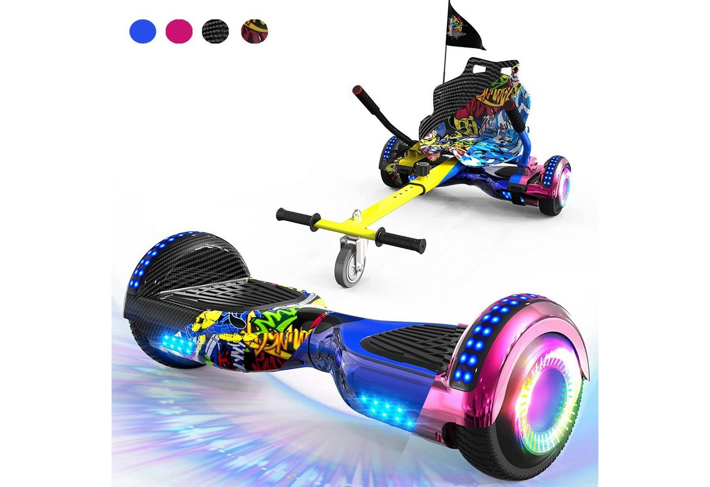 RCB Balance Scooter GeekMe, 6,5 Hoverboard + Hoverkart Bluetooth 700W motor" von RCB