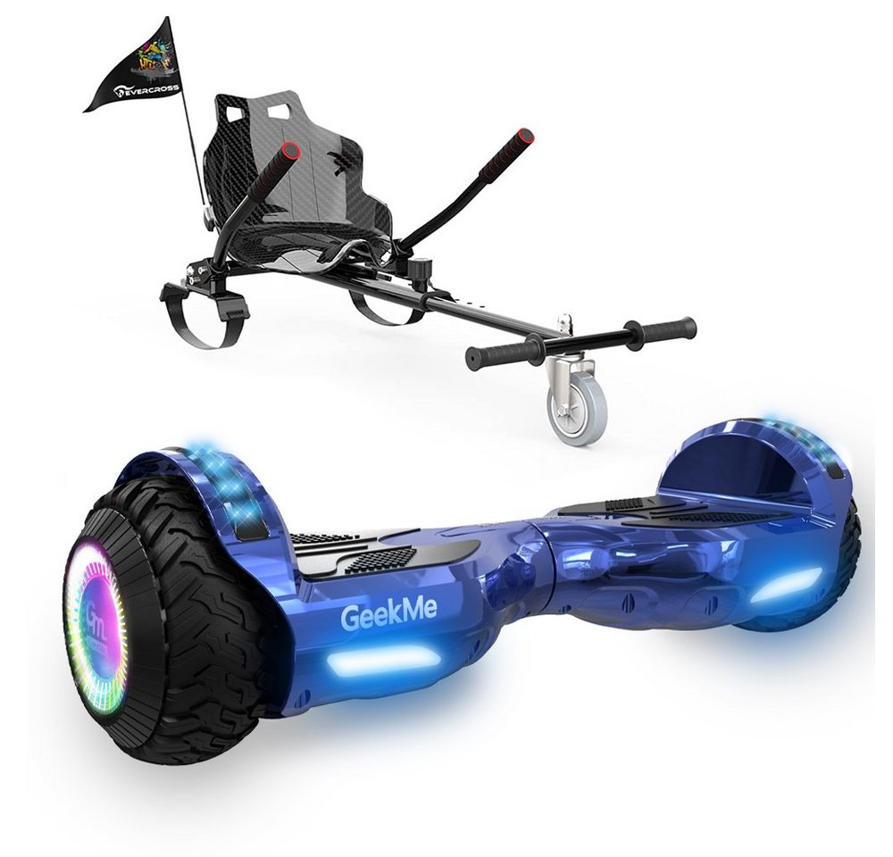 RCB Balance Scooter Kart GEEKME Z5 series Hoverboard mit Hoverkart 300W mit Bluetooth-Player, 12,00 km/h, 6.5 Hoverboard mit LED-Leuchter max.Geschwindigkeit 13km/h" von RCB