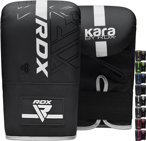 RDX Boxhandschuhe für Kickboxen und Muay Thai Training, Maya Hide Leder Kara Boxsack Handschuhe für Kampfsport, Sparring, Boxen, MMA, Punchinghandschuhe für Fitness Stanzen, Sandsack (MEHRWEG) von RDX