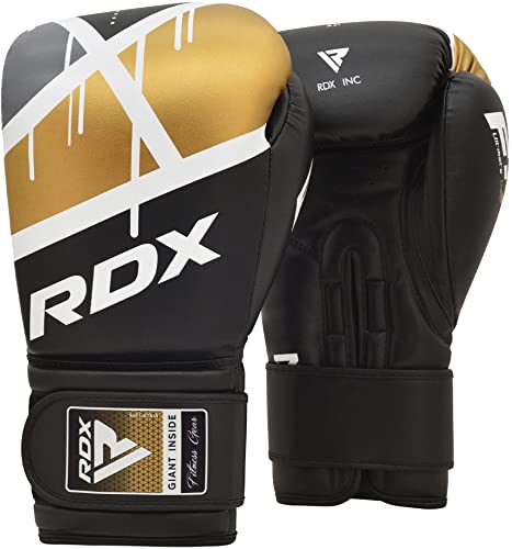 RDX Boxhandschuhe Leder Boxen Handschuhe MMA Training Boxing Gloves Kickboxen DE 
