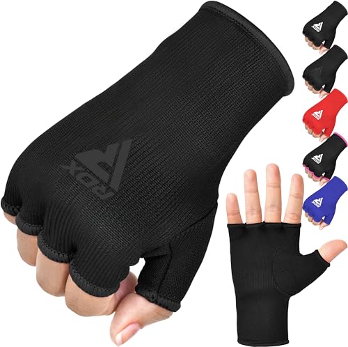 RDX Innenhandschuhe Boxen Muay Thai MMA Training, Elastisch Boxbandagen Kampfsport Sparring Handbandagen, Inner Boxing Gloves, Boxsack Punchingbälle Punchinghandschuhe von RDX