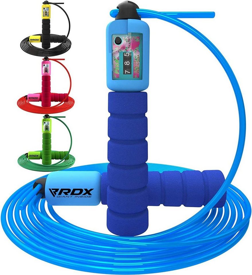 RDX Springseil RDX Kinder-Springseil mit digitalem Zähler Skipping Fitness Jump Rope von RDX