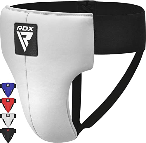 RDX Tiefschutz Herren Kampfsport Boxen, Genehmigt SATRA, Maya Hide Leder, Hodenschutz Manner MMA Kickboxen Unterleibschutz Handball Muay Thai, Groin Guard Protection Zubehör, Tiefenschutz Taekwondo von RDX