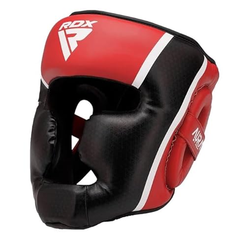 RDX Unisex-Adult HGR-T17RB-L+ Head Guard, Red/Black, L von RDX