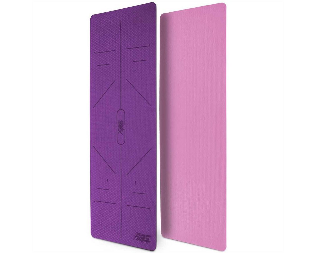 RE:SPORT Gymnastikmatte, TPE Yogamatte - Gymnastikmatte Fitnessmatte von RE:SPORT