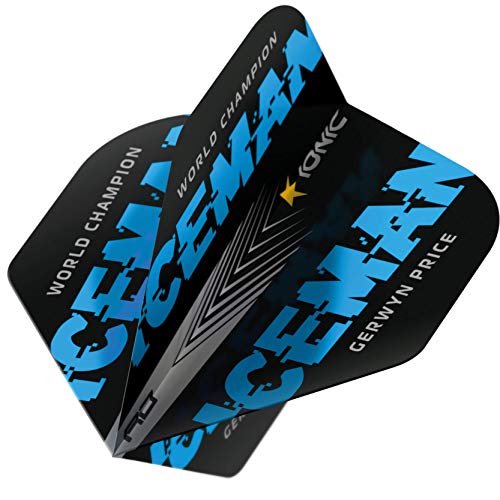 RED DRAGON Iceman World Champion Blue Edition Dart Flights 3 Sets Per Pack (9 Dart Flights in total) von RED DRAGON