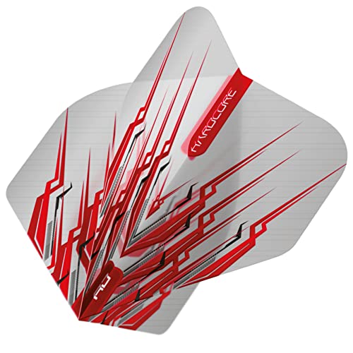 RED DRAGON Peter Wright Snakebite Hardcore Mohawk Red Dart Flights - 3 Sets Per Pack (9 Flights in Total) von RED DRAGON