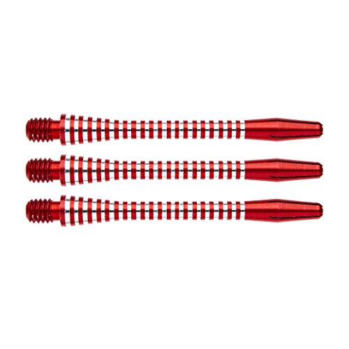 Red Dragon Extra Grip Aluminium Red Medium Dart Shafts - 2 Sets Per Pack (6 Shafts in Total) von RED DRAGON