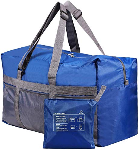 REDCAMP Faltbare Reisetasche Groß XXL, Ultraleicht, wasserdichte Reisetasche für Damen und Herren, 96 L, Navy blau von REDCAMP