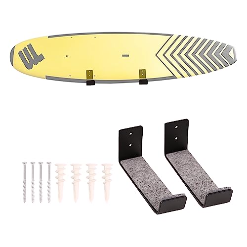 REDCAMP Surfboard Display Wandregal, Sup Rack Surfbrett Wandhalterung Aufbewahrung Halter Surf Paddle Surf Board Aufhänger 2er Set von REDCAMP