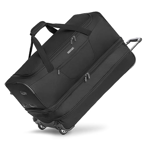 REDOLZ 2-Rollen große Trolley-Reisetasche | Volumen erweiterbar von 98 auf 119 Liter mit Dehnfalte | Damen & Herren (70 cm, extra Bodenfach) von REDOLZ