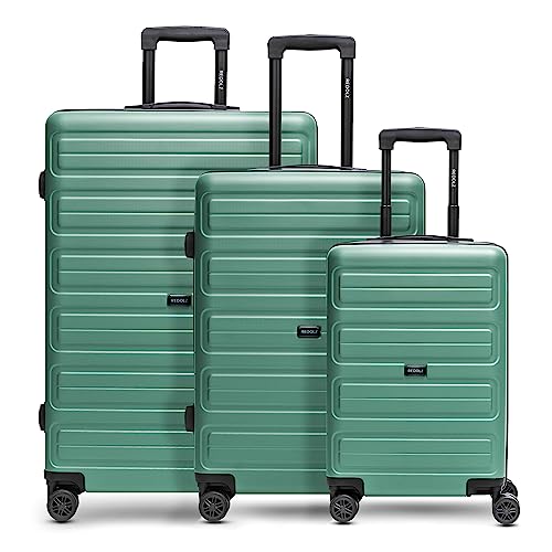 REDOLZ Hartschalen Koffer-Set 3-teilig | Leichte Reise-Trolleys aus hochwertigem, robustem ABS Material | Ultra-leicht für Damen & Herren | 4 Doppelrollen & TSA-Schloss (Essentials 08) von REDOLZ