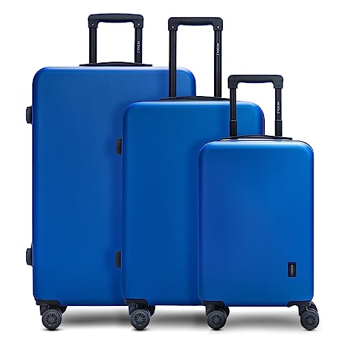 REDOLZ Hartschalen 3er Koffer-Set Damen/Herren | Leichte Reise-Trolleys - hochwertiges ABS Material | 4 Doppelrollen & TSA-Schloss (Essentials 09) von REDOLZ