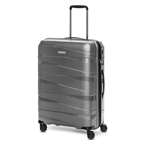 REDOLZ Hartschalen Check-in Koffer | Mittelgroßer Trolley 45 x 27 x 67 cm aus leichtem Polypropylen Material | 4-Doppelrollen & TSA (Essentials 10) von REDOLZ