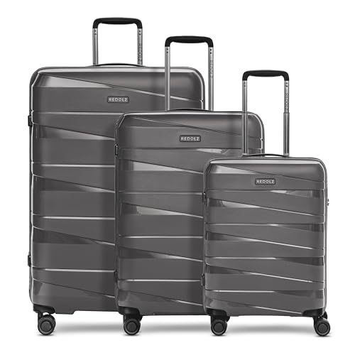 REDOLZ Hartschalen Koffer-Set 3-teilig | aus hochwertigem, leichtem Polypropylen Material | 4 Doppelrollen & TSA für Damen & Herren (Essentials 10) von REDOLZ