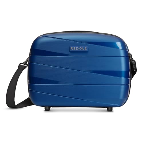 REDOLZ Hartschalen Handgepäck Kosmetik-Koffer | Stabiles Beauty-Case mit Aufsteckfunktion | 34 x 17 x 27 cm aus leichtem Polypropylen (Essentials 10) von REDOLZ