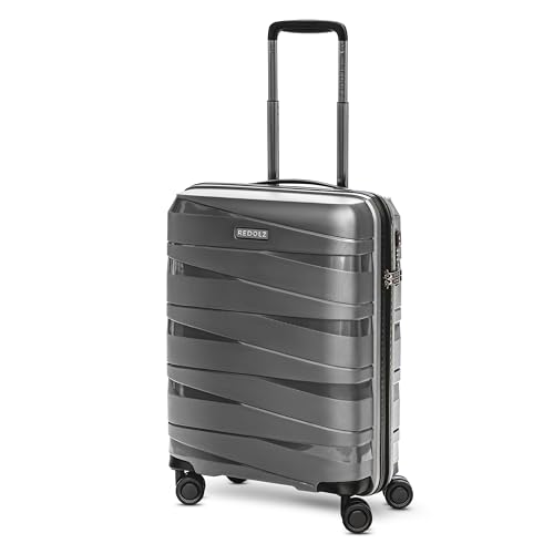 REDOLZ Hartschalen Kabinen-Koffer | Kleiner Trolley 40 x 20 x 55 cm aus hochwertigem, leichtem Polypropylen Material | 4-Rollen & TSA (Essentials 10) von REDOLZ