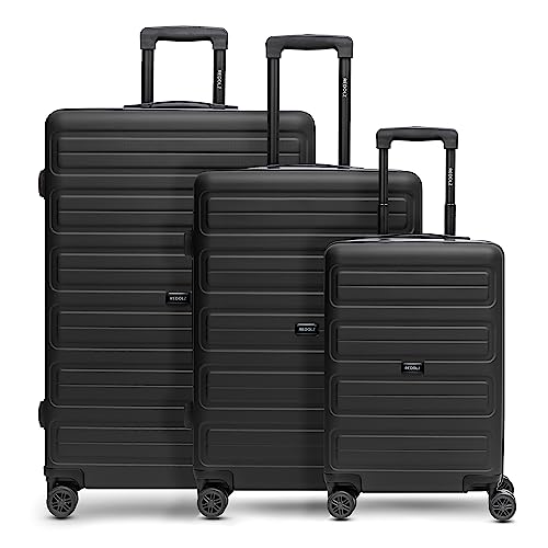 REDOLZ Hartschalen Koffer-Set 3-teilig | Leichte Reise-Trolleys aus hochwertigem, robustem ABS Material | Ultra-leicht für Damen & Herren | 4 Doppelrollen & TSA-Schloss (Essentials 08) von REDOLZ