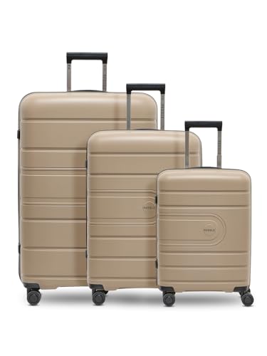 REDOLZ Hartschalen Koffer-Set 3-teilig | aus hochwertigem, leichtem Polypropylen | 4 Doppelrollen & TSA-Schloss für Damen & Herren (Essentials 11) von REDOLZ