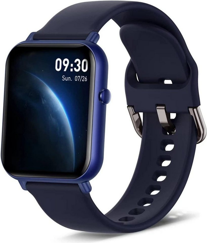 REDOM Damen Herren Fitness Uhr Uhren Tracker Smart Watch Sportuhr Armbanduhr Smartwatch (1,69 Zoll) IP67 Wasserdicht Fitnessuhr Armband Uhr, 1-tlg., Touchscreen, Pulsmesser Schrittzähler Schlafmonitor Aktivitätstracker von REDOM