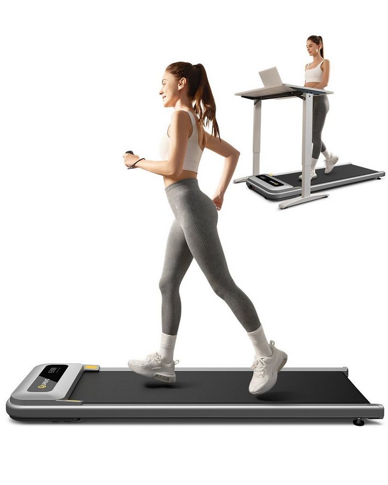 REDOM Laufband Profi Elektrisches Laufband Fitness Treadmill Sports Zuhause 0.8-6km/h (8 Silikon-Stoßdämpfer und 5-lagigem Laufgürtel, 1-tlg., Trainingspfade mit Fernbedienung und LED-Display, UREVO), Walking pad für Zu Hause Büro von REDOM