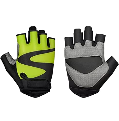 REEKOS Radsporthandschuhe Fahrradhandschuhe Handschuhe Fahrradhandschuhe Gym Fitness Atmungsaktive Mountainbike Sporthandschuhe Radhandschuhe Sporthandschuhe(Color:Grün,Size:XL) von REEKOS