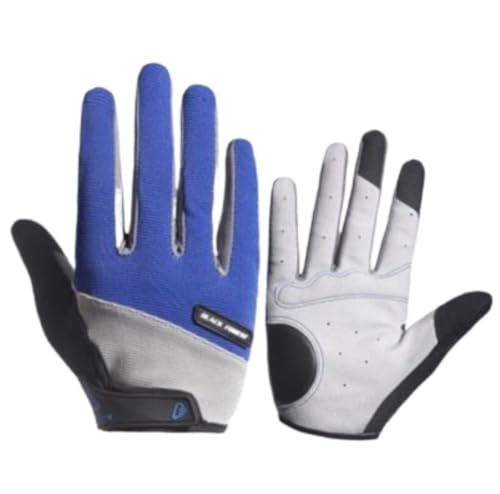 REEKOS Radsporthandschuhe Fahrradhandschuhe Handschuhe Für Herren, Touchscreen-Winterhandschuhe Für Warme Radfahren, Fahrradhandschuhe Radhandschuhe Sporthandschuhe (Color : Blue, Size : L) von REEKOS