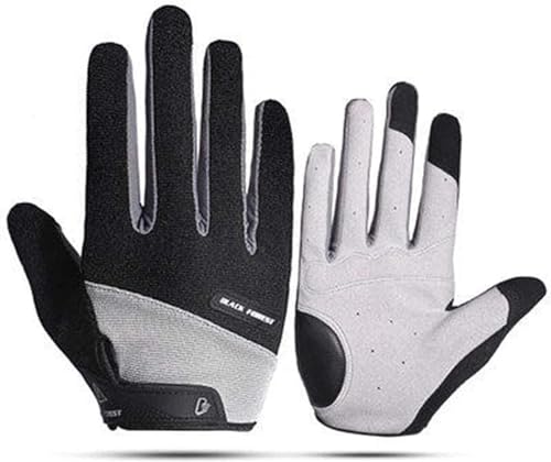 REEKOS Radsporthandschuhe Fahrradhandschuhe Handschuhe Für Herren, Touchscreen-Winterhandschuhe Für Warme Radfahren, Fahrradhandschuhe Radhandschuhe Sporthandschuhe (Color : Svart, Size : L) von REEKOS