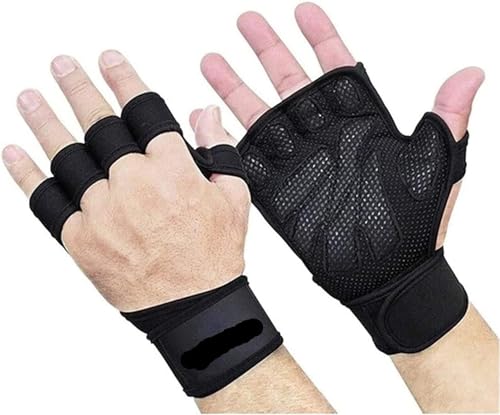 REEKOS Radsporthandschuhe Fahrradhandschuhe Handschuhe Für Männer, Belüftet, Verbesserte Gewichtheberhandschuhe, Handgelenkshandschuhe Radhandschuhe Sporthandschuhe(Size:M) von REEKOS