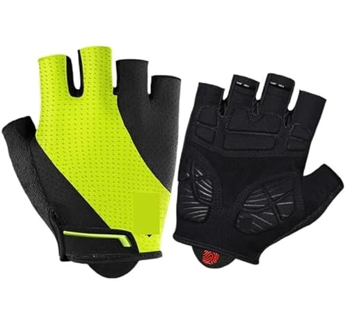 REEKOS Radsporthandschuhe Fahrradhandschuhe Handschuhe Für Männer. Gewichtheberhandschuhe Für Männer Und Frauen. Sporthandschuhe Radhandschuhe Sporthandschuhe (Color : Yellow, Size : M) von REEKOS