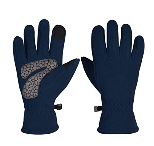 Radsporthandschuhe Fahrradhandschuhe Winter Outdoor Herren Sport Touchscreen Handschuhe Polar Fleece Reiten Warme Handschuhe Radhandschuhe Sporthandschuhe(Color:Blue,Size:20.8CM) von REEKOS