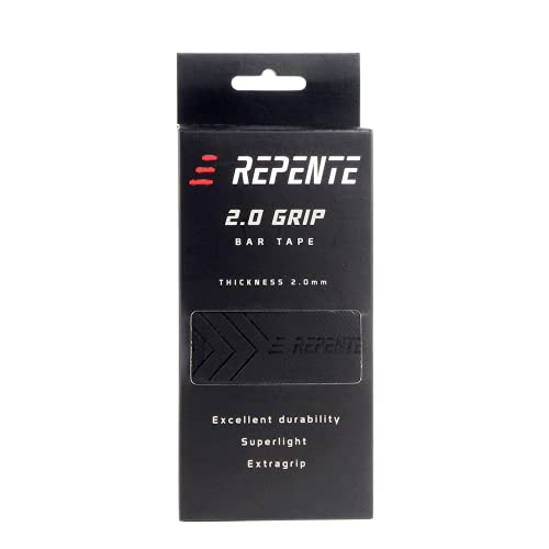 REPENTE Bar Tape | Tacky Light | 2,0 mm | Schwarz Cap 2.0 mm, ESTANDAR von REPENTE