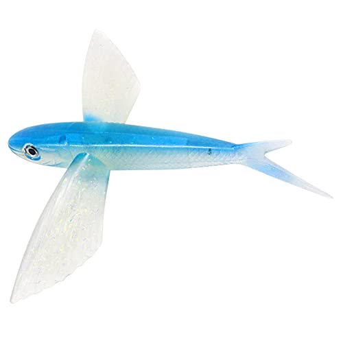 RGW PVC 21 cm 124 g Simulation bionische Fliegenfischköder Crankbait Künstlicher Wobbler Weichköder Meeresangeln Angelzubehör for Thunfisch, Makrele Trolling von RGW