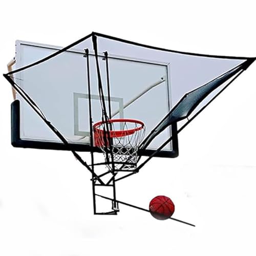 RIEONA Hängende Basketball-Schießmaschine, Ball-Rebounder, um 180 Grad drehbares Basketball-Rebound-Netz, tragbare Basketball-Return-Schießmaschine for Basketball-Tor-Freiwurfübungen von RIEONA
