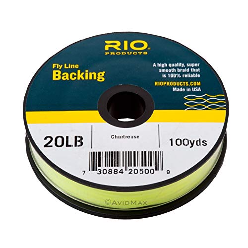 Rio Fly Fishing Backing Dacron 20Lb 100 yd. Fly Tying Equipment, Chartreuse von RIO PRODUCTS