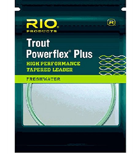 Rio Powerflex Plus Vorfach zum Fliegenfischen, 7,5 Fuß, 4 Stück, 2X - 4 Pack von RIO PRODUCTS