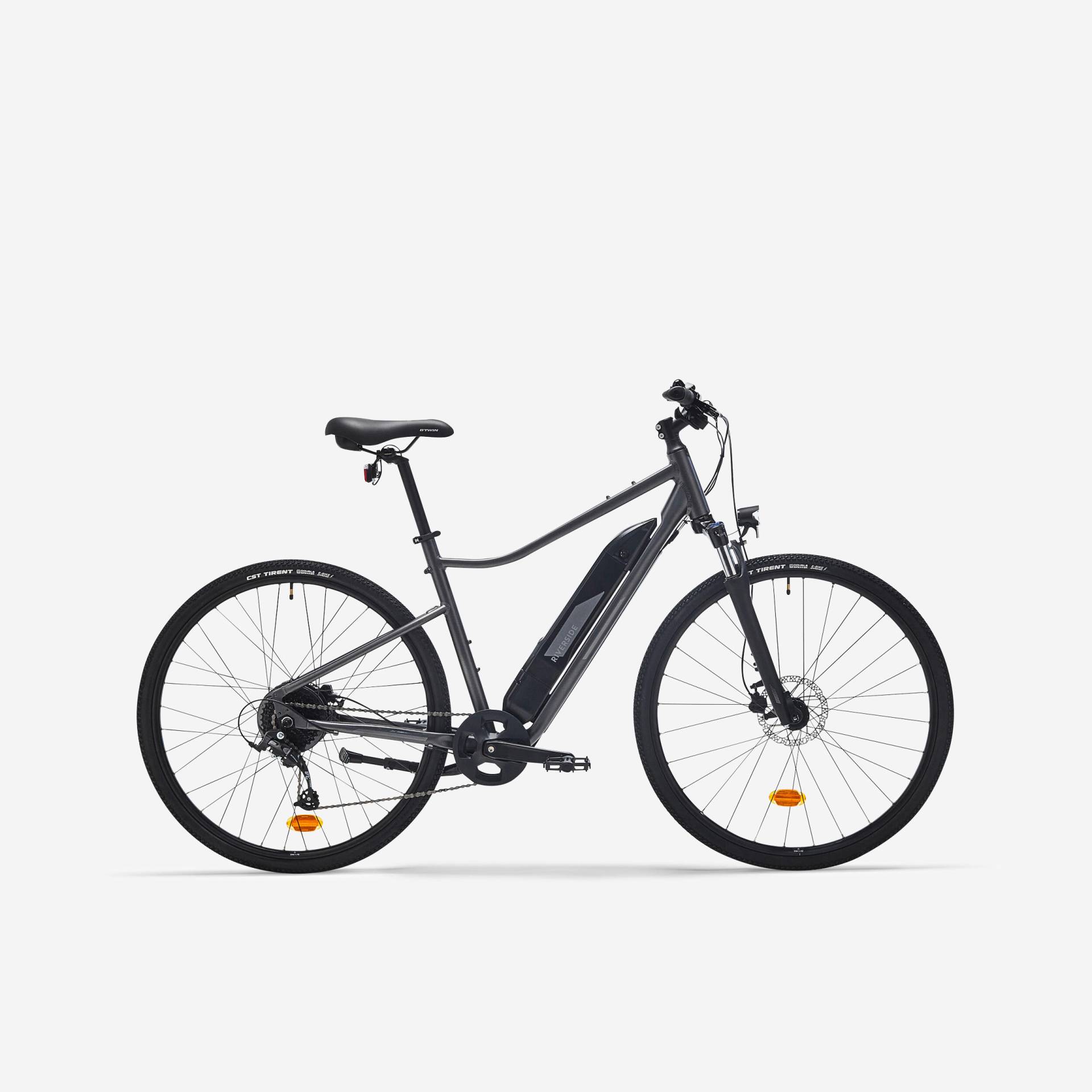 E-Bike Cross Bike 28 Zoll Riverside 520 E hoher Einstieg grau von RIVERSIDE