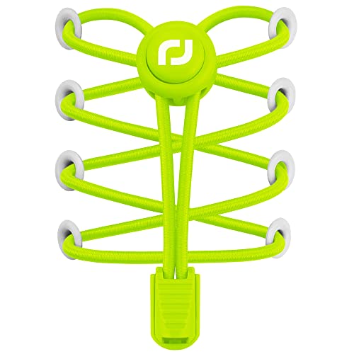 RJ-Sport Elastische Schnürsenkel mit Schnellverschluss - Schnellschnürsystem für Einzigartigen Komfort und Starken Halt (Gelb) von RJ-Sport